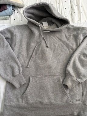 TNA womens  Heather Gray Pullover Hoodie